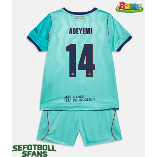 Barcelona Karim Adeyemi #14 Tredjeställ Barn 2026-27 Kortärmad (+ Korta byxor)
